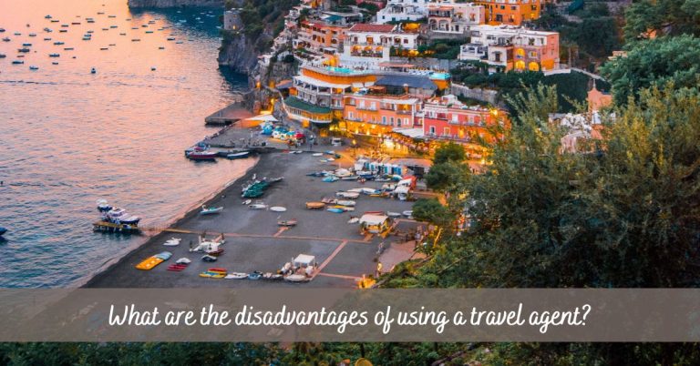 What are the disadvantages of using a travel agent?